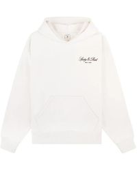 Sporty & Rich - Vendome Script Pouch Hoodie - Lyst