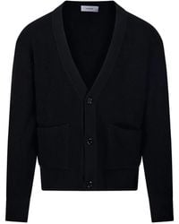 Lardini - Cárdigan Con Botones Y Cuello En V - Lyst