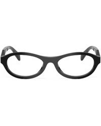 Prada - Brille Mit Ovalem Gestell - Lyst