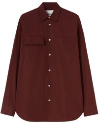 Jil Sander - Long-sleeve Pocket Cotton Shirt - Lyst