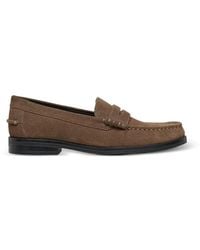 Geox - Noemen Suede Penny Loafers - Lyst