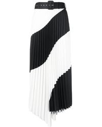Off-White c/o Virgil Abloh - Jupe Mi-Longue Spiral À Design Plissé - Lyst