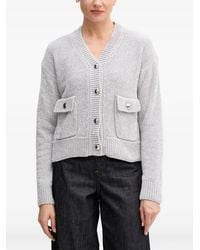 MARC AUREL - Pocket Button Cardigan - Lyst