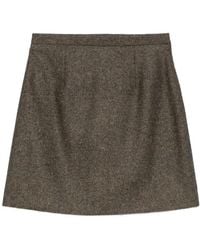 A.P.C. - Adriana Tweed Mini Skirt - Lyst