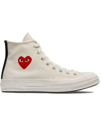 COMME DES GARÇONS PLAY - Heart Hi-Top Sneakers - Lyst