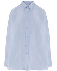 Carven - Oversized Silk Shirt - Lyst