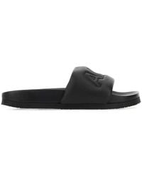 Ambush - Logo-Embossed Leather Slippers - Lyst