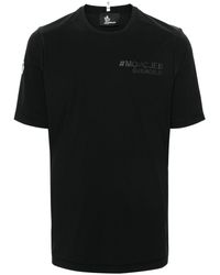 3 MONCLER GRENOBLE - T-shirt Met Logo-applicatie - Lyst
