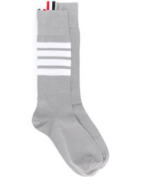 Thom Browne - 4-bar Mid-calf Cotton Socks - Lyst