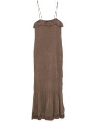 By Malene Birger - Nova Maxi-Jurk Met Franje - Lyst