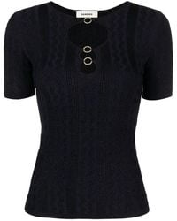 Sandro - Cut-out Knitted Top - Lyst