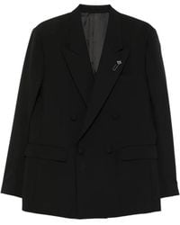 Lardini - Double-Breasted Peak-Lapel Jacket - Lyst