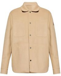 Moncler - Tagnit Shirtjack Met Leren Patch - Lyst
