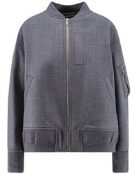 Semicouture - Ariella Zip-Up Bomber Jacket - Lyst