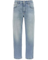 Brunello Cucinelli - Light-Wash Straight-Leg Jeans - Lyst