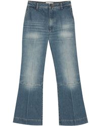 Victoria Beckham - Bootcut-Jeans mit Logo-Patch - Lyst