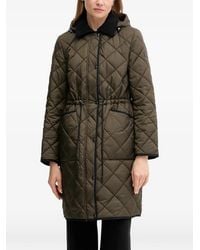 DKNY - Quilted Hooded Parka - Lyst