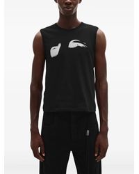 Ann Demeulemeester - Graphic-print tank top - Lyst