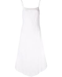 Venroy Kleid mit Bias-Cut - Weiß