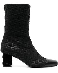 Gcds - Stiefeletten Mit Monogrammmuster 75Mm - Lyst