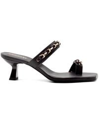 DONNARì - Chain Strap Square Sandals - Lyst