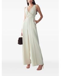 Willa - Justina Button-Detail Sleeveless Jumpsuit - Lyst