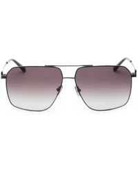 Ferragamo - Gancini Geometric-Frame Sunglasses - Lyst