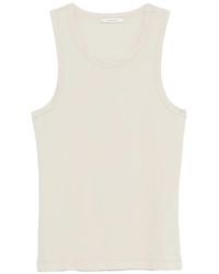 Entire studios - Ribbed-Trims Tank Top - Lyst