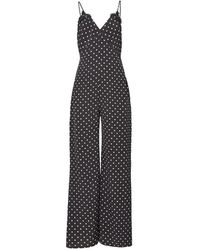 Fleur du Mal - Juliet Lace Silk Jumpsuit - Lyst