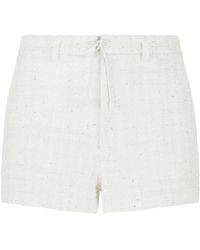 Gcds - Sequin-Embellished Tweed Shorts - Lyst