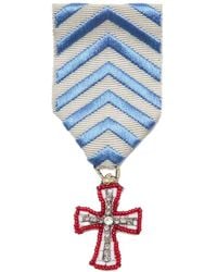 Undercover - Beaded-Cross Chevron-Ribbon Medal Brooch - Lyst