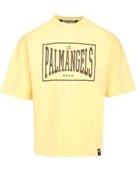 Palm Angels - Logo-Print Drop-Shoulder T-Shirt - Lyst