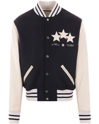 Amiri - Bomberjacke Mit Logo-Stickerei - Lyst