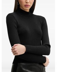 IRO - Pull Côtelé À Col Montant - Lyst