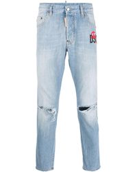 DSquared² - X Pac-man Ripped Cotton Jeans - Lyst