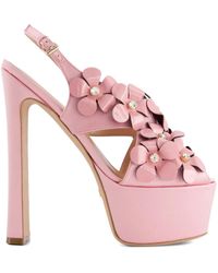 Giambattista Valli - Floral-Appliqué Sandals - Lyst