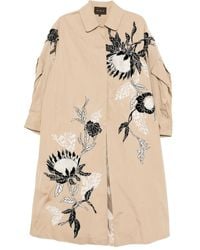 Biyan - Cappotto Con Ricamo A Fiori - Lyst