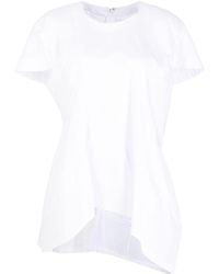 Comme des Garçons - Asymmetric-design Panelled T-shirt - Lyst