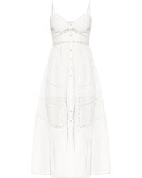LoveShackFancy - Cotton Midi Dress - Lyst