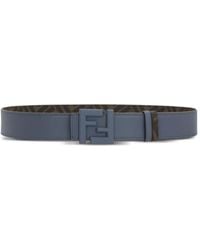 Fendi - Ceinture En Cuir À Logo Ff - Lyst