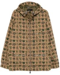 Moncler - Jack Met Logo-Patch En Grafische Print - Lyst
