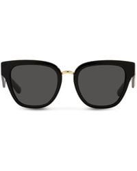 Dolce & Gabbana - Sonnenbrille Mit Rundem Gestell - Lyst
