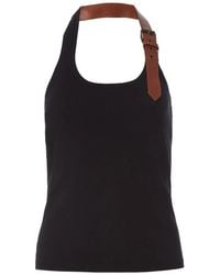 Monse - Belt-Detail Halterneck Top - Lyst