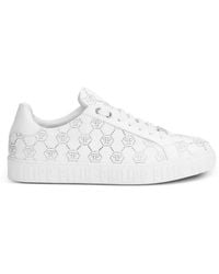 Philipp Plein - Carson Low-Top Sneakers Met Monogram En Stras - Lyst