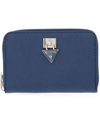 Guess - Patsie Logo-Plaque Zip-Around Wallet - Lyst