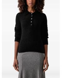 Patrizia Pepe - Button-Down Polo-Collar Polo Top - Lyst