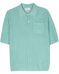 Ballantyne - Open-knit Linen Polo Shirt - Lyst