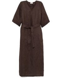 P.A.R.O.S.H. - Linen Maxi Dress - Lyst