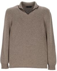 Sease - Ellen Pull 2.0 Contrast-Trim Fine-Knit Top - Lyst