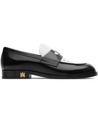 Amiri - Logo Leather Penny Loafers - Lyst
